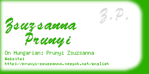 zsuzsanna prunyi business card